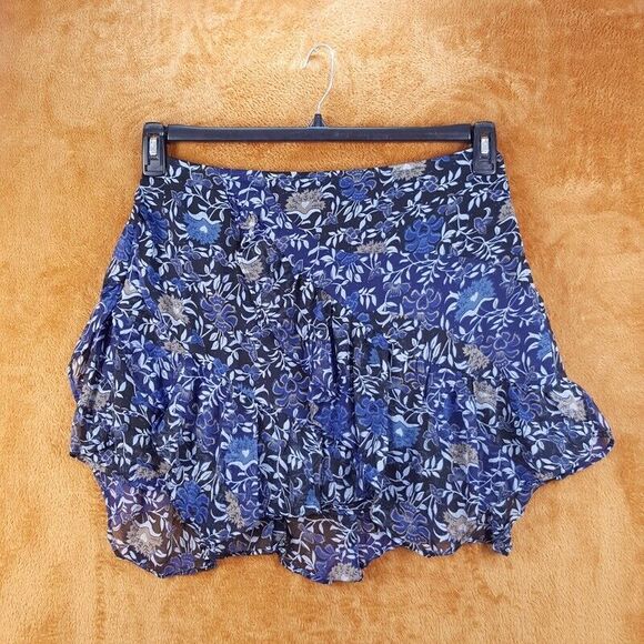 Free People Blue Asymmetrical Skirt - Picture 3 of 10